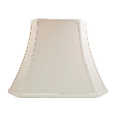 , Inc. BSO-710-12LNWH Rectangle Cut Corner Basic Lamp Shade, 6.5 x 12 x 10, L... - Image 1 of 4