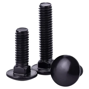 Pernos de carro de acero negro 5/16-18 X 1-1/2" 304 acero inoxidable 18-8 redondos 10 piezas - Imagen 1 de 11