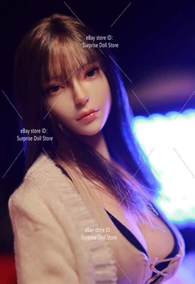 SDH030C 1/6 Beauty Girl Head Sculpt Carving Fit 12''TBLeague PH Pale Skin Figure - Изображение 1 из 4