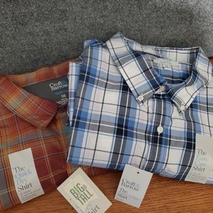 Camisa Croft & Barrow 3XB Grande y Alta Manga Corta Secado Rápido Fácil Cuidado Para Hombres Nueva - Imagen 1 de 18