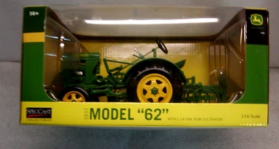 John Deere 1937 modelo "62" 1/16 con cultivador de una fila L-14 SpecCast 2008 NUEVO Foto 1 de 4
