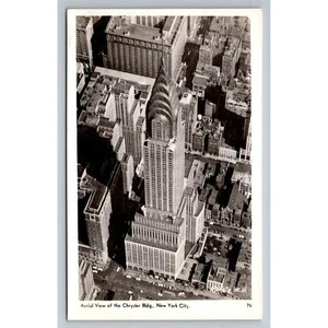 Luftaufnahme Chrysler Gebäude New York City Vintage Postkarte Foto - Bild 1 von 2