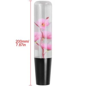 Universal JDM Sakura Pink Real Flower Manual Car Gear Stick Shift Knob Shifter - Picture 1 of 27