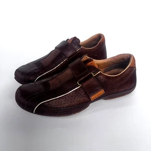 Fossil Brown Leather Slip on Rubber Sole Men's Casual - Dress Shoes Size US-7 - Picture 1 of 20