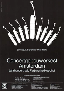 Concertgebouworkest Amsterdam ORIGINAL Konzertplakat von 1965 Bernhard Haitink - Picture 1 of 1