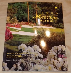 1996 Vintage PGA Golf Masters Journal Augusta National Golf Club Magazine - Picture 1 of 4