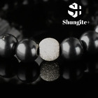 Shungite bracelet with a single Silver bead 8mm EMF Protection Grounding Healing