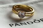 Double Band Heart Ring Pandora S925 Size 9 X