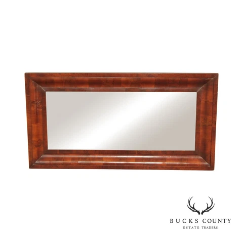 American Empire Mahogany Ogee Over-Mantel Mirror Cover
