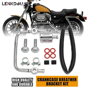 Chrome For Harley Sportster XL XLH 883 1200 91-22 Air Filter Breather Mount Kit - Picture 1 of 10