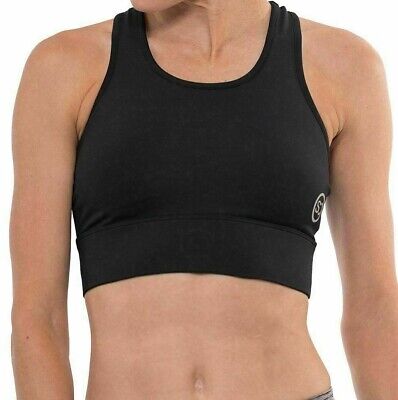 Sundried Sports Bra Crop Top Women's Training Running Gym Workout Yoga XS BLACK • 13.36€