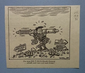 Old Display Tageblatt Coburg 17.04.71 Political Satire Politics Economy Wolf - Picture 1 of 2