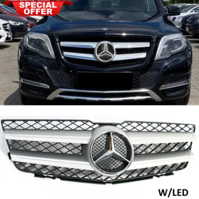 LED Front Grille Grill For Mercedes Benz X204 GLK350 GLK280 GLK300 2009-2012 - Изображение 1 из 4