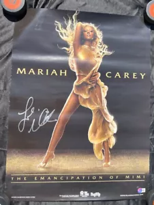 MARIAH CAREY THE EMANCIPATION OF MIMI AUTOGRAPHED 18" x 24" POSTER BECKETT BAS - Picture 1 of 3