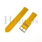 20MM YELLOW RUBBER WATCH STRAP FITS FOR SWATCH X OMEGA MISSION TO THE SUN CURVED