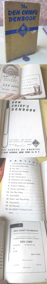 THE DEN CHIEF'S, DEN BOOK for Cub Scouting,1948 - Image 1 of 1