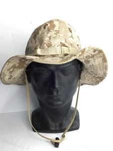 Military Issue Boonie Hat - Camo Camouflage Cotton Wide-Brim Bucket Sun Hat - Picture 1 of 7