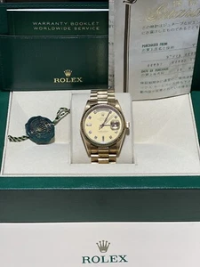 Rolex Day-Date 18038 Gold President Bracelet with Gold Bezel - Picture 1 of 3
