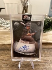 CJ Abrams 2022 Topps Chrome Black Rookie Auto #CBA-CA Washington Nationals RC