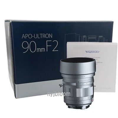 New Voigtlander APO-Ultron 90mm F2 VM Mount Manual Focus Lens - SILVER - Image 1 of 4