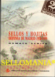 SELLOS Y HOJITAS DEFENSA DE MADRID 1938 - 1939 AUTOR OSWALD SCHIER NUEVO TC20975 - Picture 1 of 2
