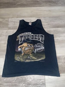 Vtg San Antonio Spurs Caricature Muscle Tank Top Shirt Don’t Mess The Best 2003 - Picture 1 of 9