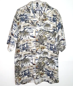 Hawaiian Shirt by BOCA Classics | Floral Beach Palm Trees | Mens Big XL - Picture 1 of 7