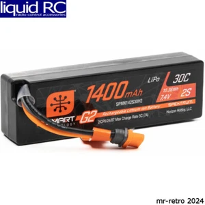 Spektrum X142S30H2 1400mAh 2S 7.4V Smart G2 30C LiPo; IC2Connector - Picture 1 of 2