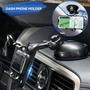 Universal 360 Car Mobile Phone Holder Dashboard Windscreen Desk Suction Mount - Picture 1 of 10