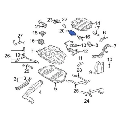 Filtro de bote de vapor para Mazda 6 2003-2004 Mazda KLG413988 - Se adapta a más Mazdas Foto 1 de 4