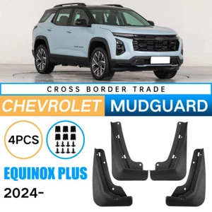 Guardabarros guardabarros negro para Chevy Equinox 2024 2025 4 piezas - Imagen 1 de 5