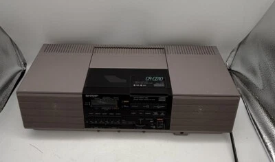 Vintage Sharp CR-CD10 Boombox Compact Disc Alarm Clock AM/FM Radio Tested - Image 1 of 4