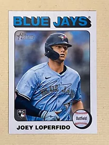 Topps Heritage 2024 alto número borde blanco Joey Loperfido radiocontrol Toronto Blue Jays - Imagen 1 de 2