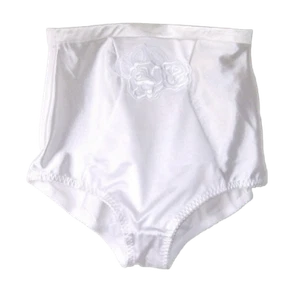 feiner Slip mit edlem Plauener Spitzenbesatz, weiss, 38 DESSOUS DESSUS - Bild 1 von 1