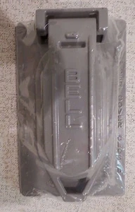 WEATHERPROOF SINGLE GANG DEVICE MOUNT COVER DUPLEX VERTICAL-BELL/HUBBELL #5146-0 - Picture 1 of 4