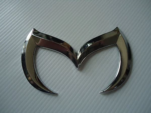 CAR 3D REAR TRUNK METAL BADGE EMBLEM RACING BAT BADGE CHROME - Picture 1 of 3