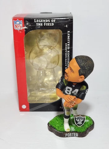 Jerry Porter Oakland Raiders Legends of the Field Bobblehead - Only 5000 Made Cover