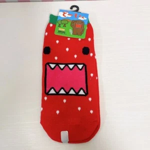 DOMO kun Strawberry Socks Red 22~24cm 8.6~9.4in Unused NHK Character Kawaii Rare - Picture 1 of 24