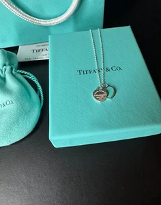 Tiffany & Co Silber Halskette Herz Heart Tag Silber Original mit Quittung - Bild 1 von 2