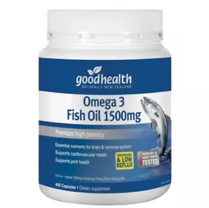 Good Health Omega 3 Fischöl 1500mg 400 Kapseln hochfest - Bild 1 von 1