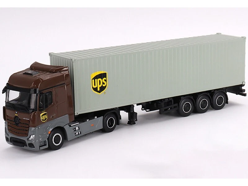 MERCEDES-BENZ ACTROS CON CONTENEDOR DE 40' "UPS EUROPE" MODELO 1/64 MINI GT MGT00705 Foto 1 de 1
