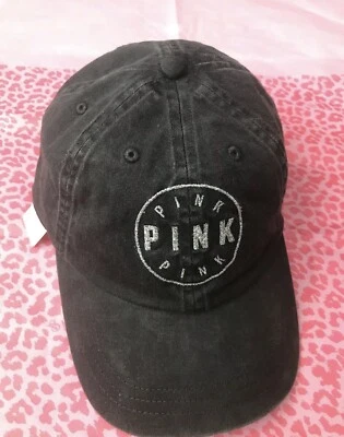 Victoria's Secret PINK Nation 棒球帽霓虹粉色黑色灰色白色全新带标签 — 第 1/4 张图片