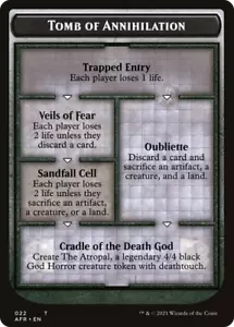 x4 Tomb of Annihilation AFR MTG 22/22 TOKEN M/NM 4x - Picture 1 of 1