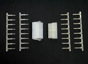 10 0.165" 4.2mm Mini Fit Power Connector 16P 5015H Plug + 5016H Receptacle + Pin - Picture 1 of 8
