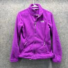 The North Face Sweater Women Extra Small Ladies Jacket Purple Full Zip Fleece XS