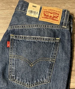 Levi’s Low Pro Straight Leg High Rise Dark Wash Jeans Size 29 (32x32) New W/Tags - Picture 1 of 11