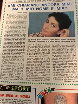 RENATO ZERO STEFANIA ROTOLO LOREDANA BERTÈ MINA LORETTA GOGGI MIA MARTINI  - Immagine 1 di 4