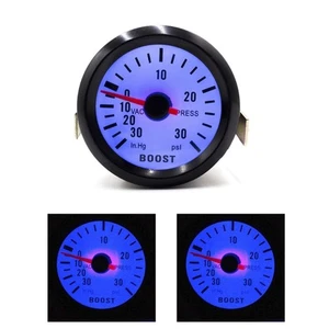 Universal 52mm LED Blue Light Boosts Gauge for Auto Performances - Picture 1 of 8