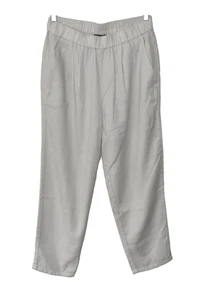 A5 Auth EILEEN FISHER Off White/Beige Tencel Pleated Slash Pockets Pants Sz S/P - Picture 1 of 5