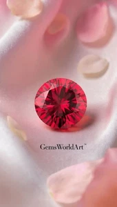 2 Ct Round Cut D Grade VVS1 Natural Red Diamond –Stunning Loose Gemstone - Picture 1 of 4